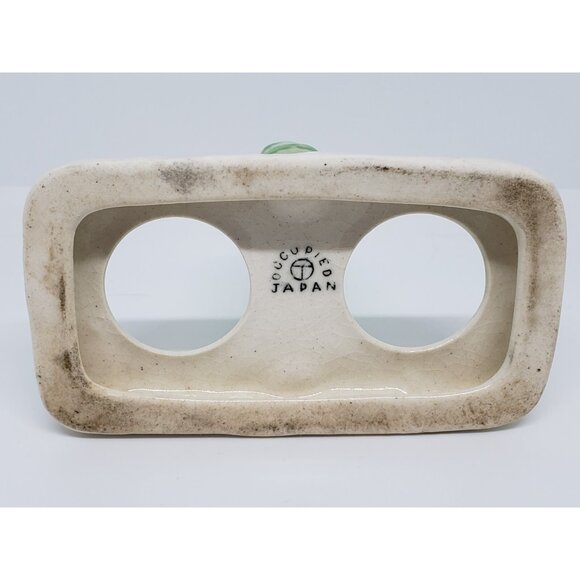 Beehive Salt & Pepper Shakers With Holder Ceramic Bees Japan Vintage - Picture 8 of 8